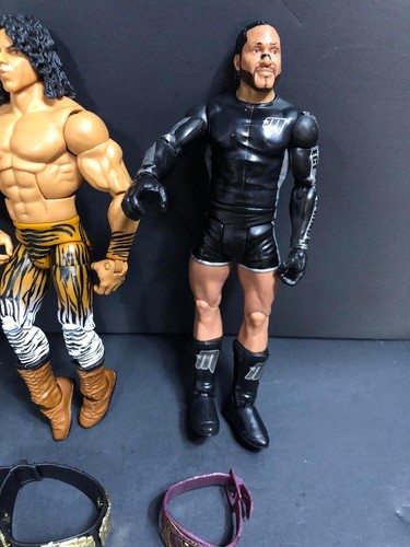 WWE Wrestling Action Figures Lot of 4 Figures & 2 Championship Belts Free Ship - Picture 6 of 18
