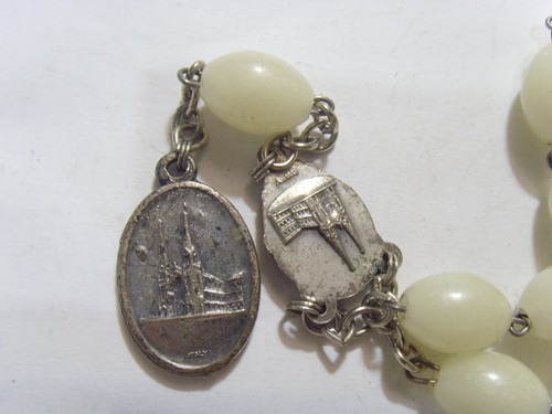 vintage catholic Saint Ann Saint Mary chaplet rosary extra large beads 52502 - Imagen 4 de 4