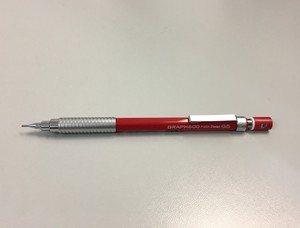 Xmas-Pentel-GRAPH-600-PG605-0-5mm-Mechanical-Drafting-Pencil-Red