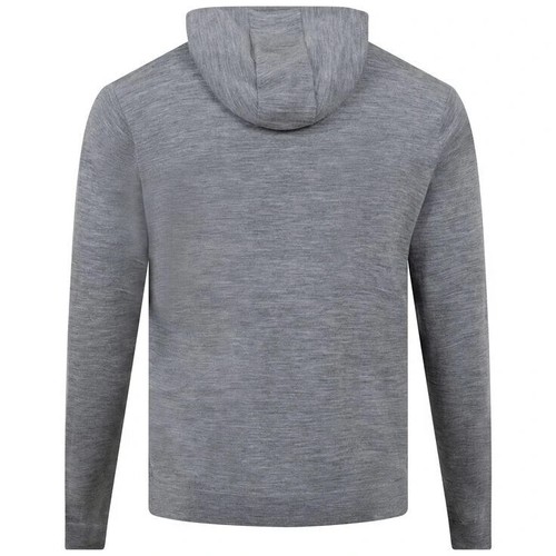 NWT XXL Peter Millar Crown Excursionist Flex Popover Hoodie Sweater Grey Wool MN - Picture 4 of 12