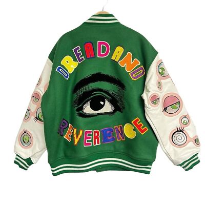 New Saint M Michael Takashi Murakami Varsity Jacket Stadium New Saint M Michael Takashi Murakami Varsity Jacket Stadium