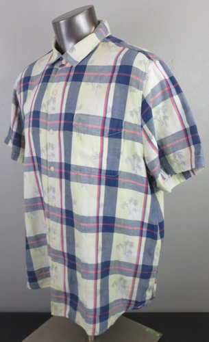 Mens Tommy Bahama Short Sleeve Button Front Shirt Size XXL Cotton Multicolor - Picture 3 of 9