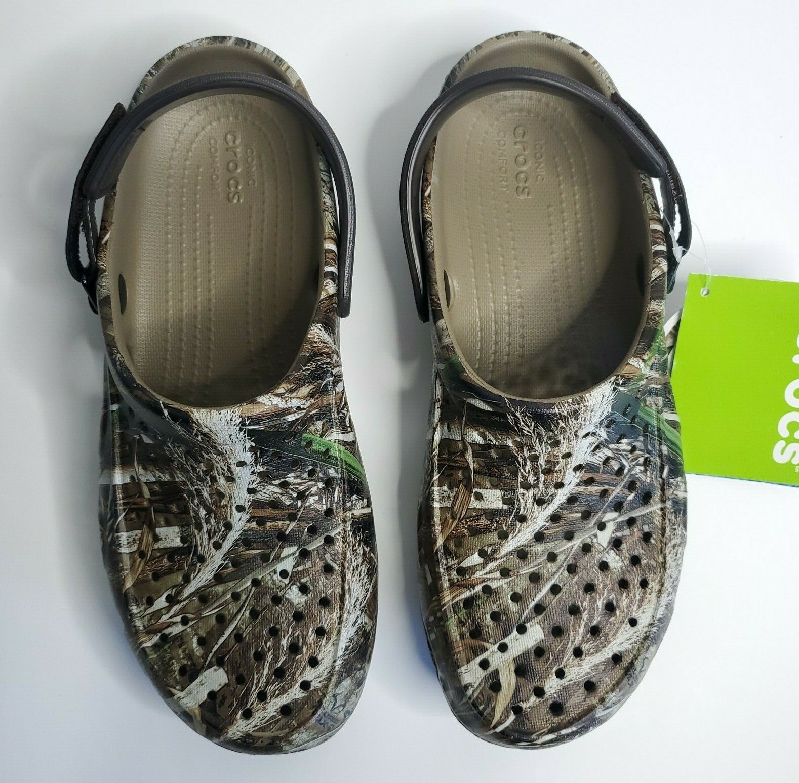 CROCS SWIFTWATER REALTREE XTRA CAMO CLOGS UNISEX ADULT MENS Sz 7 8 Shoes NWT