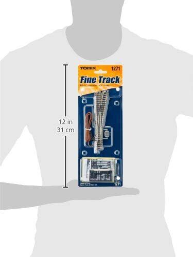 Tomix Spur N Elektroweiche N-PR541-15 F wählbar 1271 Modelleisenbahn - Bild 5 von 5