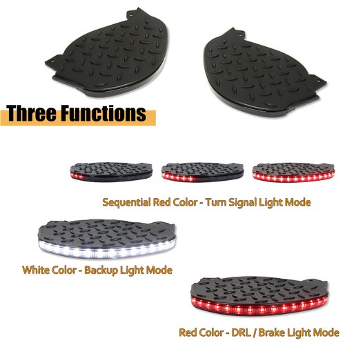 Luces de señal de respaldo de freno LED 3D para Chevy Silverado 1500 14-19 - Imagen 2 de 12