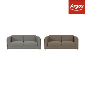 Habitat Colombo 3 Seater Sofa Bed Grey Natural From Argos Ebay Image Is Loading Habitat Colombo 3 Seater Sofa Bed Grey Natural