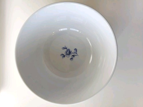 Paula Deen Spring Prelude Bowl White, Blue Flower Yellow Trim K014 - Picture 4 of 6