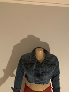 NWT Wild Fable™ Women/'s Black Destructed Denim Jean Jacket