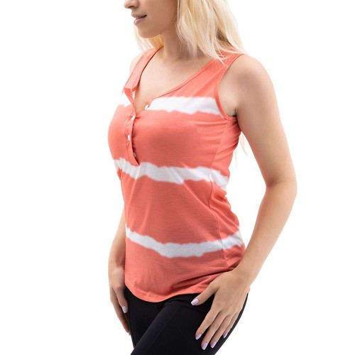 Womens Tie-dyed Sleeveless Vest Scoop Neck Tank Tops Ladies Casual Summer Cami - Picture 4 of 16