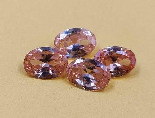 4 Pcs AAA Grade Natural Ceylon Padparadscha Sapphire 7x5mm Oval Cut Gemstone AKQ - Picture 5 of 10