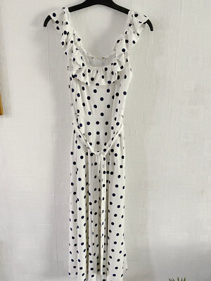BODEN ruffle neck tie waist jersey midi dress size 12R NEW second | eBay UK