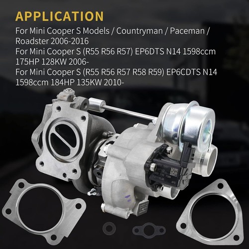 Front Turbo Turbocharger For Mini Cooper S R56 R57 R58 2007-2016 53039880118 - Picture 15 of 20