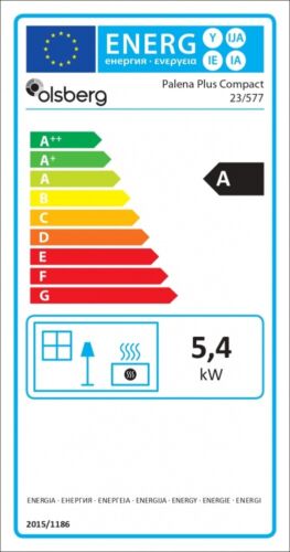 Olsberg Kaminofen Palena Compact 10 kW Ofen wasserführend Stahl-Schwarz Kamin - Bild 3 von 3