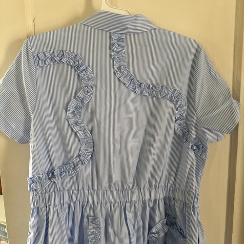 Kate Spade x Target - Ribbon Short Sleeve Midi Shirtdress Blue - size L NWT - Picture 6 of 6