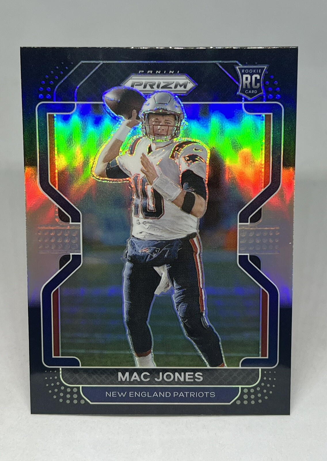 2021 Panini Chronicles NFL Mac Jones Prizm Black Silver Prizm SP Rookie RC #PB-5