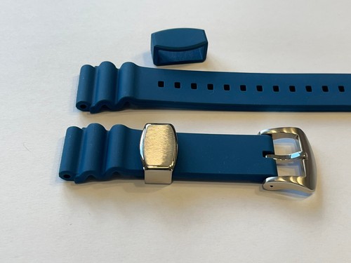 Fluorubber Watch Band - Diver Style (22mm), Navy Blue - Picture 2 of 2