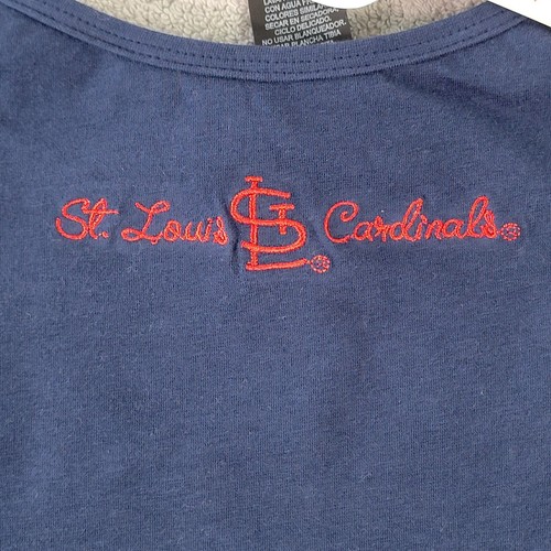 St. Louis Cardinals Womens Tank Top Size Large Blue Sleepwear Adj. Straps NWT - Picture 3 of 9