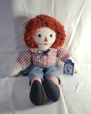 19” Large Raggedy Andy 75TH Anniversary Doll By Applause 1992 Plush #06418/10000