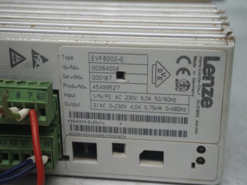 Lenze EVF8202-E 00384004 Frequency Converter 30 Days Lenze EVF8202-E 00384004 Frequency Converter 30 Days