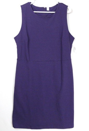 Neu mit Etikett Old Navy ärmelloses Ponte-Strick Etuikleid lila (Etikett Mazarineblau) XL
