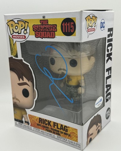 Joel Kinnaman "The Suicide Squad" SIGNED 'Rick Flag' 1115 Funko Pop Figure ACOA - Picture 2 of 6