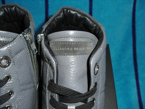 ALESSANDRO DELL'ACQUA ๐ฎ๐น SNEAKERS ALTE MADE IN ITALY UOMO 12 US/46 EUR. GRIGIO - Foto 10 di 12