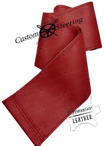 FOR VOLVO TRUCK VNL 2016-2023 REAL LEATHER STEERING WHEEL COVER MANY COLORS - Picture 17 of 24
