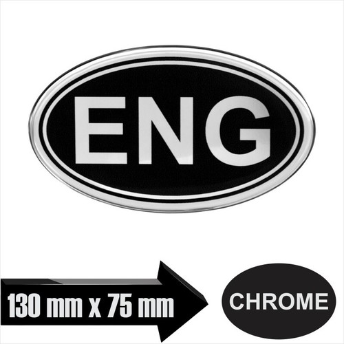 Pegatina 3D Ovalada Brillo Gel Cúpula Motocicleta Coche Calcomanía Insignia Cromo Plata GB UK - Imagen 25 de 78