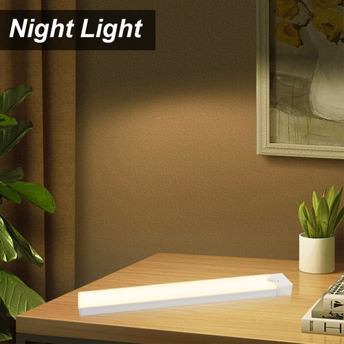 Under Cabinet Strip Lamp Cupboard Bar Kitchen PIR Motion Sensor USB Rechargeable - Picture 3 of 14