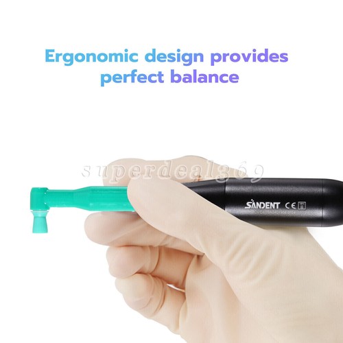 Dental Hygiene Prophy Handpiece Air Motor 2/4Hole 4:1 Nose cone 360°Swivel black - Picture 15 of 29