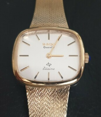 Rado Ellaine Quartz Laides Watch. gold plated.#LQ27