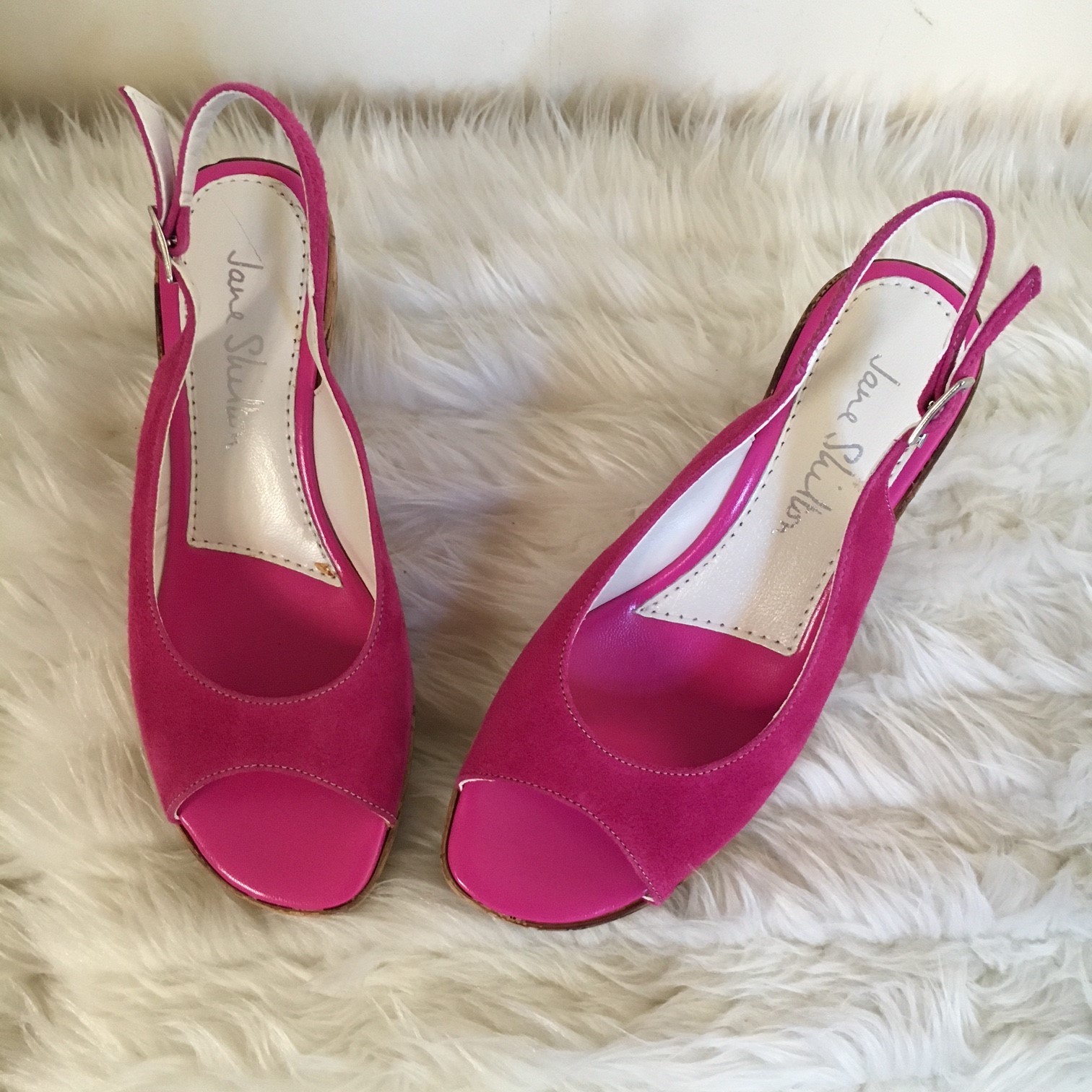 LADIES PINK SUEDE JANE SHILTON SUMMER SANDALS WEDGES MULES SIZE UK 4 LADIES PINK SUEDE JANE SHILTON SUMMER SANDALS WEDGES MULES SIZE UK 4