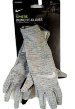 Nike Sphere Women's Dri-Fit Running Gloves Sz. XS NEW Heather Gray