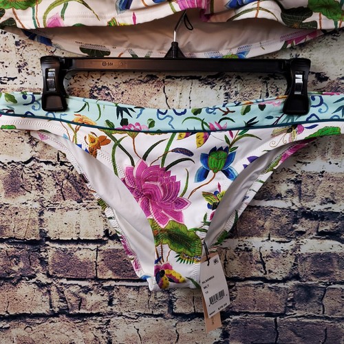Costume da bagno Nanette Lepore due pezzi bianco floreale con ferretto taglia 10 - Foto 4 di 12