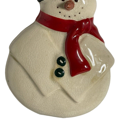 Russ Berrie & Co. Winter's Country Home Knistern glasiert Schneemann Ornament - Bild 6 von 10