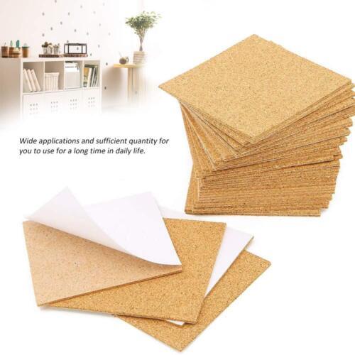 120Pcs Self Adhesive Cork Squares, MOTASOM 4 x 4 Inch Strong Cork Adhesive Sheet - Picture 2 of 7