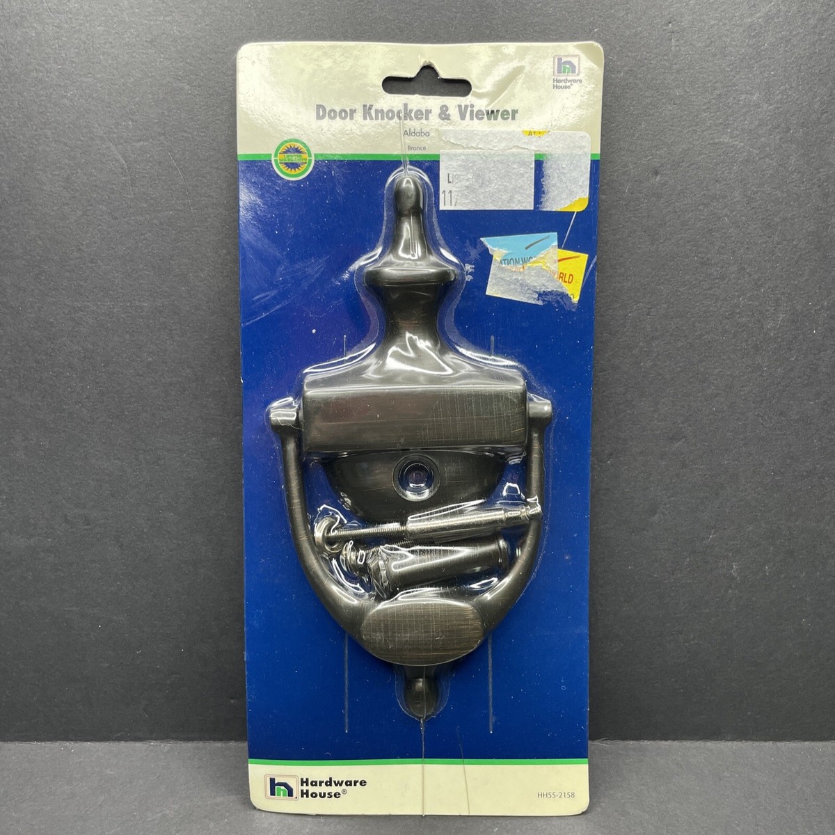 Dark Bronze Color Stainless Steel Door Knocker With Viewer