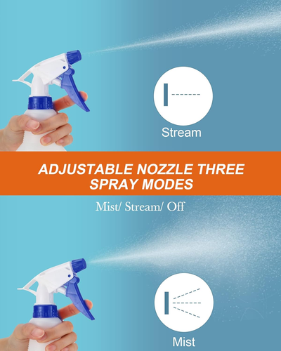 20 Pack 16 Oz Empty Spray Bottles for Cleaning, Leak Proof Spray Bottles with Me - Picture 3 of 6