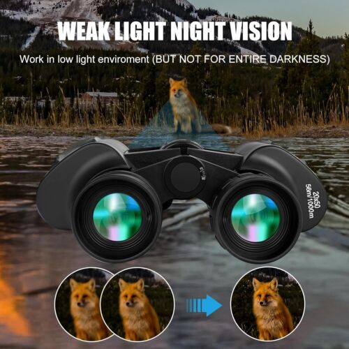 Hochleistungs-Fernglas 10 x 50 HD Professionelles mit Nachtsicht wasserdichtes - Bild 7 von 14