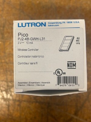 Lutron PJ2-4B-GWH-L31 4-Button Wireless Control (White)