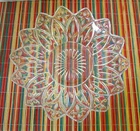 Vintage 40's Federal Glass Bowl 8.25" Petal Pattern