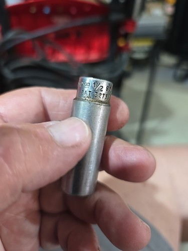 Snap-On Tools USA  1/4" Drive 6pt 1/2" SAE Deep Chrome Socket STM16 NEW - Picture 2 of 5