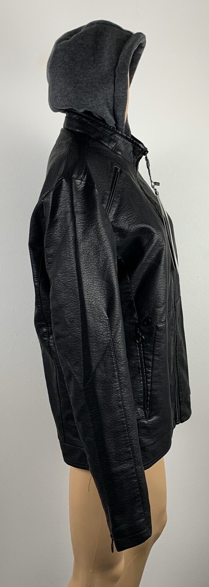 Pleather hoodie Clearance