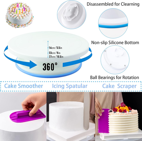 Cake Decorating Supplies Kit Tools 356Pcs, Baking Accessories with Cake..... - Picture 3 of 12