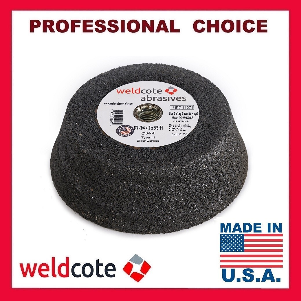 KASCO 4//3 X 2 X 5//8-11 Flared Cup-Standard Back Grinding Wheel lot of 2