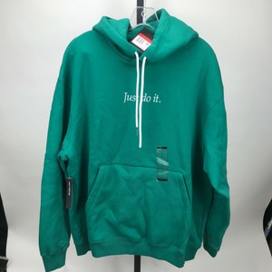 Nike-Men-039-s-NSW-JUST-DO-IT-PULLOVER-HEAVYWEIGHT-Hoodie-Green-CI9406-340-Sz-L-100