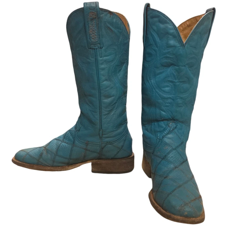 Botas de Vaquero Roper para Mujer 6.5 Turquesa Verde Azulado Alteradas Western Wear Vaquera Foto 2 de 4