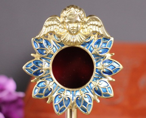 Brass Angel Monstrance Reliquary for relic X46-2-KQ - Picture 3 of 9