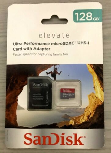 SanDisk Ultra Performance 128GB MicroSDXC UHS-1 Card with Adapter - NEW UNOPENED