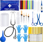 52Pcs Puppy Whelping Kit, Newborn Pets Whelping Supplies with 4 Puppy Feeding Tu